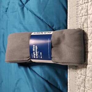 Old Navy Gray Ribbed Leggings XL